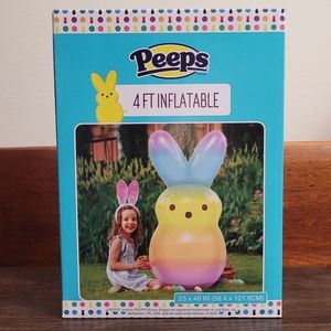 Peeps 4Ft Inflatable Rainbow Bunny